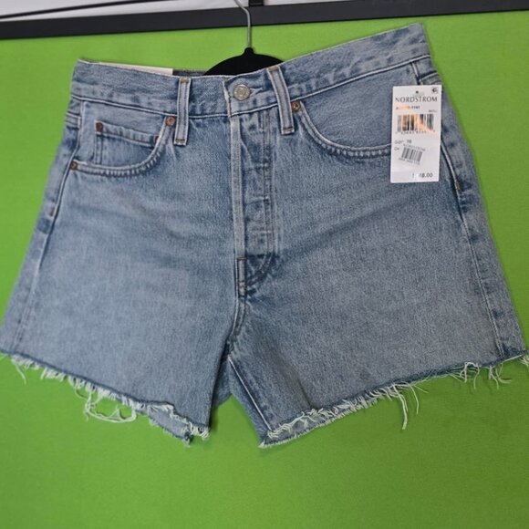 NWT AGOLDE Parker Long Loose Fit Denim Shorts – Size 26 - Picture 7 of 7